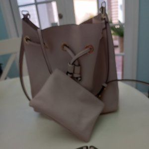 French blush vegan purse